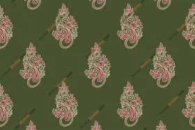 Traditional Paisley Ambi Ornamental Textile Print