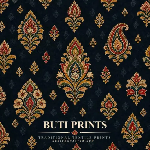 Buti Print Designs: Small Motifs, Traditional Patterns & Textile Applications Images