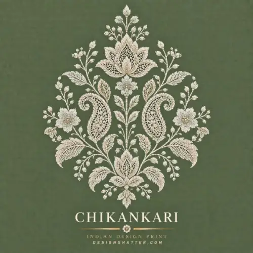 Chikankari Print – The Art of Delicate Indian Embroidery | DESIGNSHATTER Images
