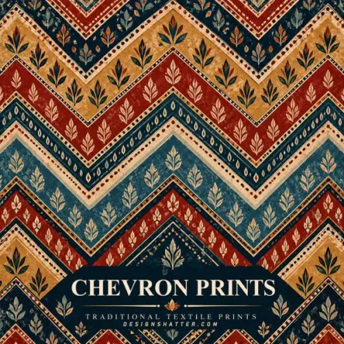 Chevron Print: Modern Zigzag Textile Designs for Fashion & Interiors Images