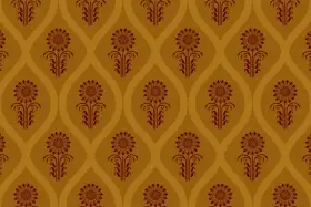 Bagru Floral Tile Seamless Textile Pattern
