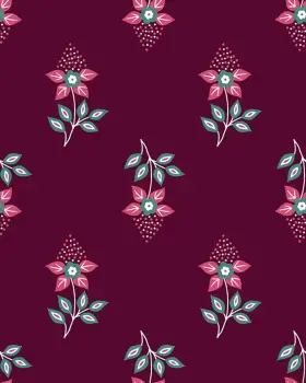 Maroon Floral Drop