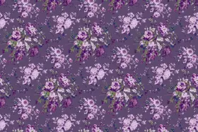 Purple Floral Scatter Print