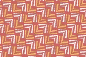 Pastel Geometric Chevron Fusion Print