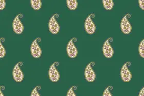 Kashmiri Paisley Butti Seamless Textile Pattern