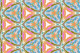 Modern Geometric Floral Seamless Pattern