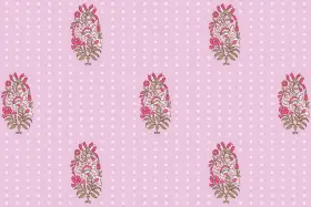 Royal Ornamental Magenta Textile Design