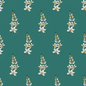 Tropical Floral Single Buta Print
