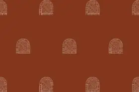 Mughal Arch Butti Seamless Textile Pattern