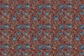 Floral  Ajrakh Jaal Design