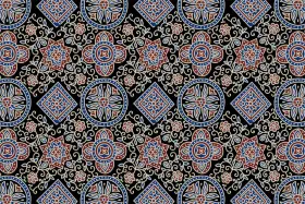 Ethnic Geometric Ajrakh Textile Pattern
