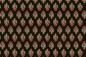 Sanganeri Floral Butti Seamless Textile Pattern