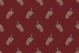 Maroon Peacock Majesty