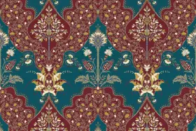 Mughal Floral Ornamental Repeat