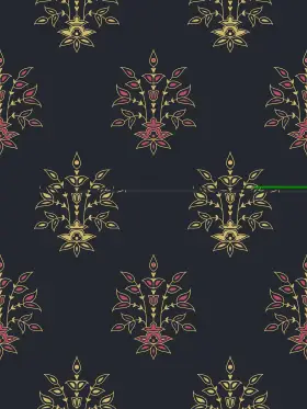 Mughal Buti Seamless Print