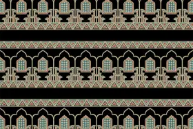 Heritage Arch Motif Textile Pattern Kit – Jaal , Buti & Border Pack