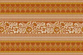 Vintage Floral Vine Textile Pattern Kit – Jaal , Buti & Border Pack