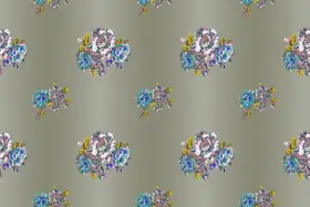 Scattered Floral Bouquet Print
