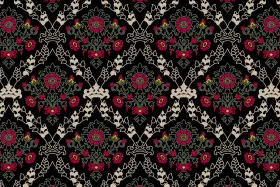 Royal Ornamental Floral Heritage Print