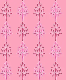 Pink Floral Pillar