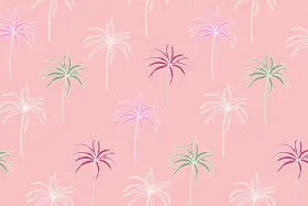 Pink Paradise Palm Trees
