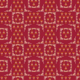 Geometrical Gold Butti Print