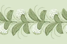 Indian Botanical Vine Floral Seamless Textile Pattern