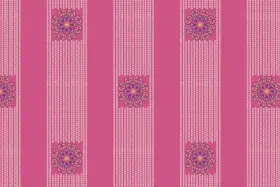 Vertical Mandala Stripe Print