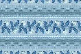 Traditional Ethnic Floral Border Textile Pattern