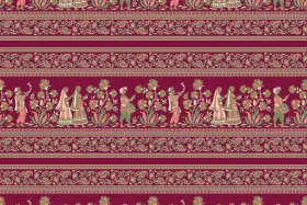 Rajasthani Folk Border Textile Pattern