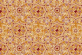 Ajrakh Floral Star Seamless Textile Pattern