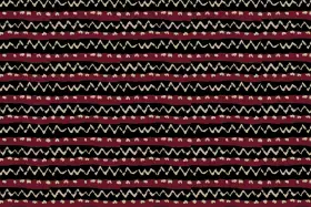 Handblock Stripe Seamless Textile Pattern