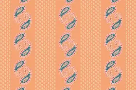 Paisley Panel Seamless Textile Pattern