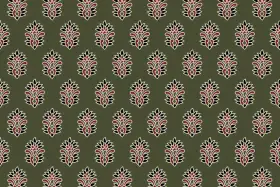 Bagru Style Floral Butti Seamless Pattern