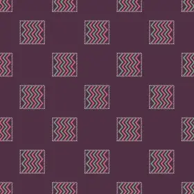 Geometric Zigzag Square Repeat Print