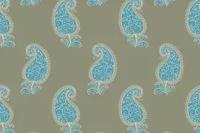 Classic Paisley Butti Repeat Print