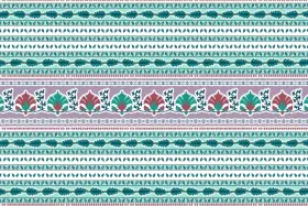 Botanical Floral Textile Design Kit – Buti , Border & Jaal Pack