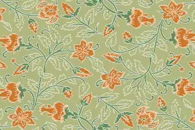 Sanganeri Floral Vine Seamless Textile Pattern