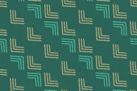 Pastel Geometric Chevron Fusion Print