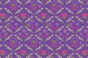 Purple Botanical Allover