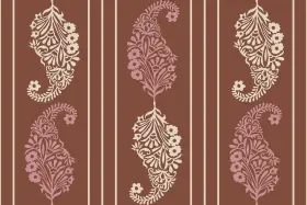 Paisley Stripe Repeat Print