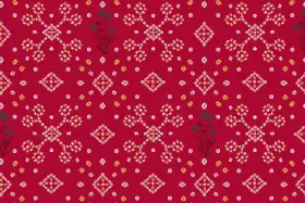 Traditional Diamond Butti Jaal Print