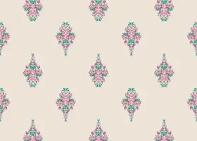 Pastel Mughal Motif