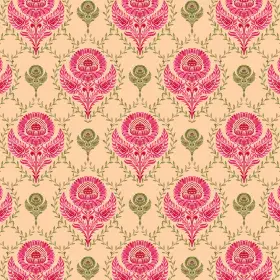 Folk Botanical Floral Vine Print
