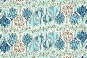 Jaipuri Lotus Floral Seamless Textile Pattern