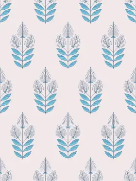 Vertical Botanical Motif  Print