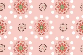 Decorative Mandala Polka Pattern