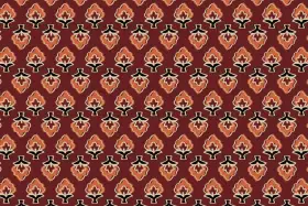 Kalamkari Butta Seamless Textile Pattern