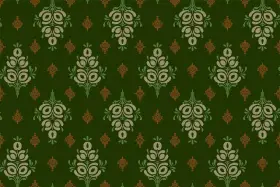 Ethnic Gold Butti Print