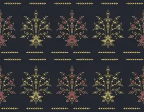 Mughal Border Seamless Textile Design